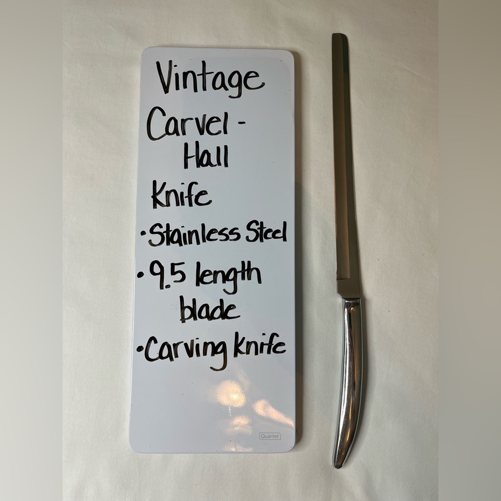 Vintage Stainless Steel Carvel Hall Carving Knife